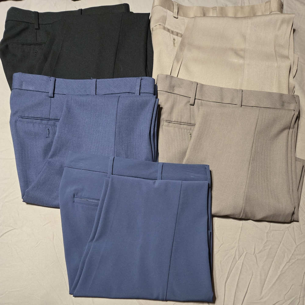 Van Heusen & Apt 9 Men's Dress Pants - Black, Blue, Beige